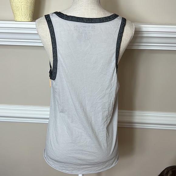 Fifth Sun Weekend Coffee Dogs Loose Fit Tank Top Womens Large NWT - Picture 3 of 4